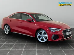Red Used 2022 Audi A3 S-Line Sedan | £19,795 (Good price)