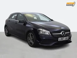 Blue Used 2018 Mercedes A160 AMG line Hatchback | £11,895 (Fair price)
