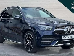 Blue Used 2022 Mercedes GLE400 AMG line SUV | £51,827 (Fair price)