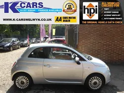 Silver Used 2011 Fiat 500 Lounge Hatchback | £3,950 (Fair price)
