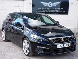 Black Used 2018 Peugeot 308 GT-line Hatchback | £7,499 (Fair price)