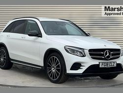White Used 2018 Mercedes GLC220 AMG line SUV | £20,078 (Fair price)