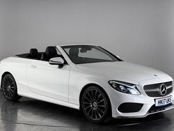 White Used 2017 Mercedes C220 AMG line Cabriolet | £15,600 (Fair price)