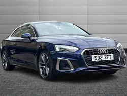Blue Used 2021 Audi A5 S-Line Coupe | £24,450 (Good price)
