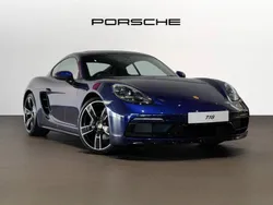 Gentian blue metallic New 2025 Porsche 718 Cayman | £68,990