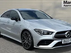 Silver Used 2023 Mercedes CLA35 AMG Premium Coupe | £34,935 (Fair price)