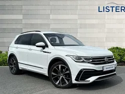 Pure white Used 2022 VW Tiguan R-line SUV | £25,450 (Fair price)