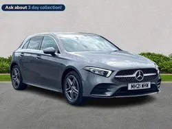 Grey Used 2021 Mercedes A250 AMG line Hatchback | £18,689 (Fair price)
