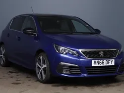 Blue Used 2018 Peugeot 308 GT-line Hatchback | £8,900 (Fair price)