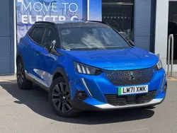 Blue Used 2021 Peugeot e-2008 Premium SUV | £12,495 (Good price)
