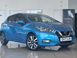Blue Used 2017 Nissan Micra N-Connecta Hatchback | £8,298 (Fair price)