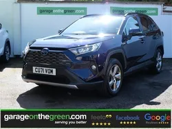 Obsidian blue metallic Used 2021 Toyota RAV4 Design SUV | £23,995 (Fair price)