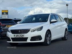 White Used 2019 Peugeot 308 Allure Estate | £9,490 (Expensive)
