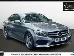 Grey Used 2016 Mercedes C250 AMG line Sedan | £16,470 (Fair price)