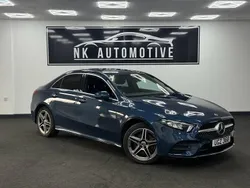 Blue Used 2021 Mercedes A250 AMG line Sedan | £19,990 (Good price)