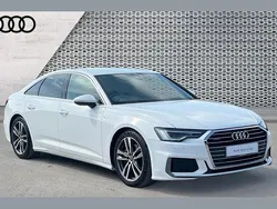 White Used 2020 Audi A6 S-Line Sedan | £24,610 (Fair price)
