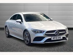 Mojave silver Used 2021 Mercedes CLA220 AMG Line Premium Sedan | £21,990 (Fair price)
