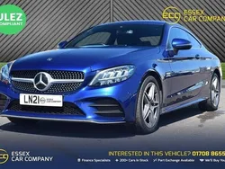 Blue Used 2021 Mercedes C220 AMG line Coupe | £23,495 (Fair price)