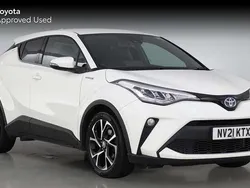 White Used 2021 Toyota C-HR Design SUV | £19,000 (Fair price)