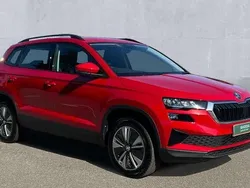 Velvet red metallic Used 2024 Skoda Karoq SE Drive SUV | £21,200 (Good price)