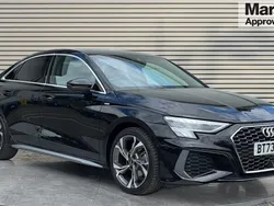Black Used 2023 Audi A3 S-Line Sedan | £25,790 (Fair price)