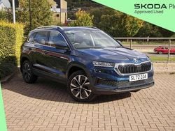 Petrol blue metallic Used 2022 Skoda Karoq SE L SUV | £24,280 (A bit pricey)