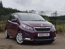 Purple Used 2015 Peugeot 108 Active Hatchback | £4,998 (Fair price)