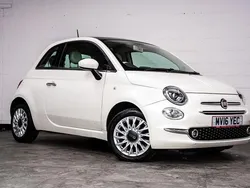 White Used 2016 Fiat 500 Lounge Hatchback | £3,250 (Fair price)