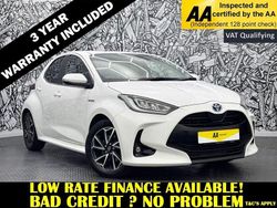 White Used 2021 Toyota Yaris Hybrid Design Hatchback | £15,795 (Fair price)