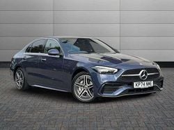 Blue Used 2024 Mercedes C300e AMG Line Premium Plus Sedan | £38,690 (Good price)