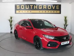 Red Used 2017 Honda Civic EX Hatchback | £11,489 (Fair price)