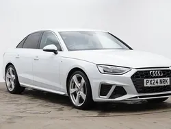 White Used 2024 Audi A4 S-Line Sedan | £27,500 (Fair price)