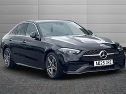Obsidian black Used 2025 Mercedes C300e AMG Line Premium Sedan | £42,990 (A bit pricey)