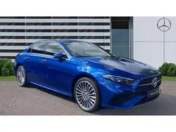 Blue Used 2024 Mercedes A250 AMG Line Premium Plus Sedan | £29,640 (Expensive)