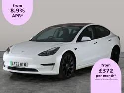 White Used 2023 Tesla Model 3 Performance Sedan | £22,513 (Fair price)