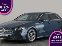 Blue Used 2021 Mercedes A180 Executive Hatchback | £17,491 (Fair price)