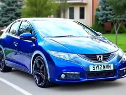 Blue Used 2012 Honda Civic ES Hatchback | £3,495 (Fair price)
