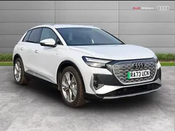 White Used 2024 Audi Q4 e-tron S-Line SUV | £30,290 (Fair price)