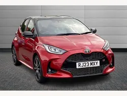 Scarlet flare Used 2023 Toyota Yaris Hybrid Sport Hatchback | £18,901 (Fair price)