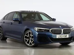 Blue Used 2021 BMW 520 M Sport | £25,000 (A bit pricey)