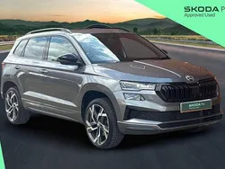 Graphite grey metallic Used 2024 Skoda Karoq SportLine SUV | £28,400 (Fair price)