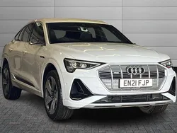 White Used 2021 Audi e-tron Sportback S-Line SUV | £25,700 (Fair price)