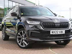Black magic pearl effect Used 2022 Skoda Kodiaq SportLine SUV | £29,595 (A bit pricey)