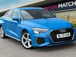 Blue Used 2020 Audi A3 S-Line Sedan | £17,490 (Fair price)