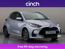 Silver Used 2021 Toyota Yaris Hybrid Design Hatchback | £15,979 (Fair price)
