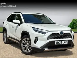 White pearl Used 2022 Toyota RAV4 Hybrid SUV | £29,490 (Fair price)