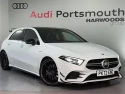 White Used 2022 Mercedes A35 AMG Premium Plus Hatchback | £33,840 (Fair price)