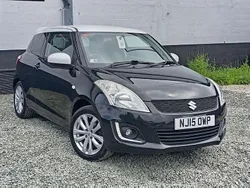 Black and white Used 2015 Suzuki Swift SZ-L Hatchback | £5,495 (Fair price)