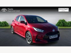 Red Used 2022 Toyota Yaris Hybrid Design Hatchback | £16,325 (Fair price)