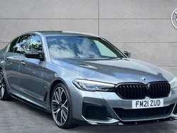 Blue Used 2021 BMW 530 M Sport | £30,493 (Fair price)